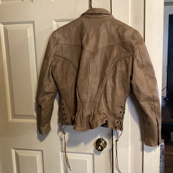 Vintage Unik leather apparel leather jacket size S - Picture 4 of 15